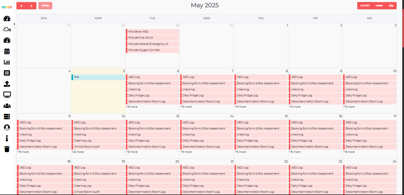 Health Compliance Management System